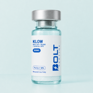 KLOW blend BPC-157 TB-500 GHK-Cu KPV 80mg lyophilized research vial