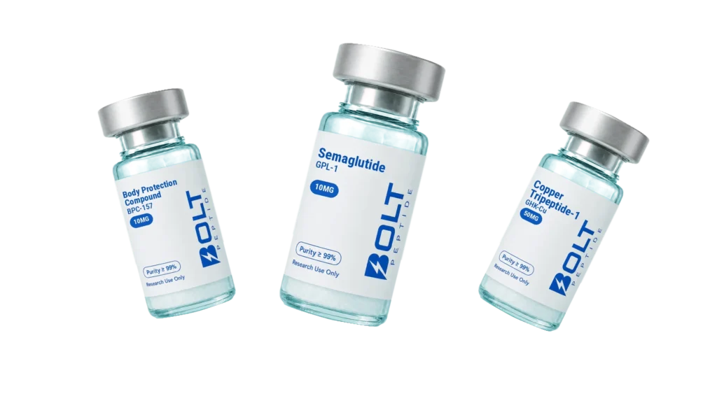 Bolt Peptide research vials