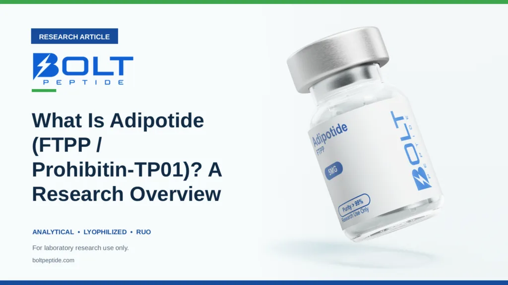 Bolt Peptide What Is Adipotide (FTPP / Prohibitin-TP01)? A Research Overview research article banner