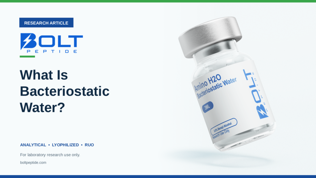 Bolt Peptide What Is Bacteriostatic Water? research article banner