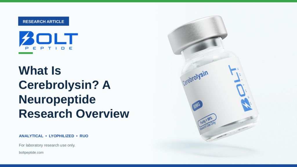 Bolt Peptide What Is Cerebrolysin? A Neuropeptide Research Overview research article banner