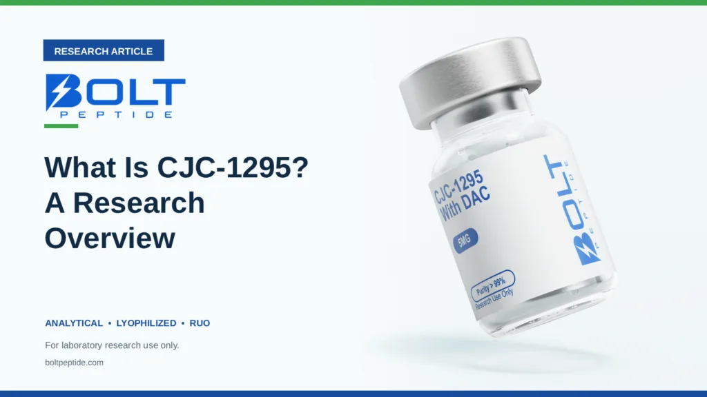 Bolt Peptide What Is CJC-1295? A Research Overview research article banner