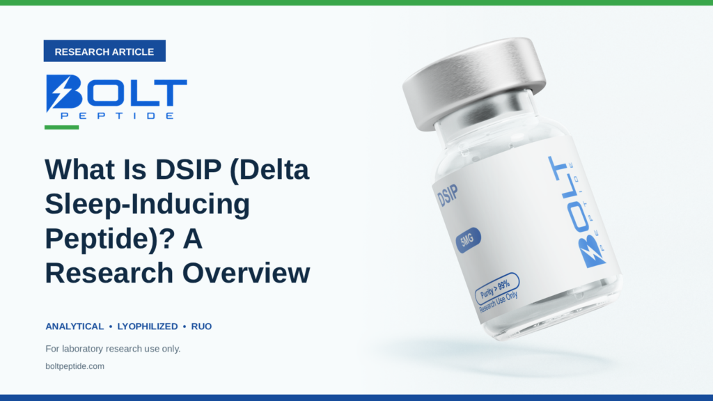 Bolt Peptide What Is DSIP (Delta Sleep-Inducing Peptide)? A Research Overview research article banner