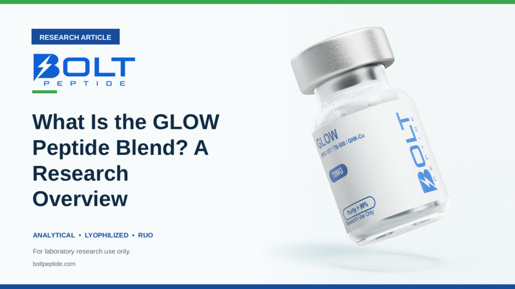 Bolt Peptide What Is the GLOW Peptide Blend? A Research Overview research article banner