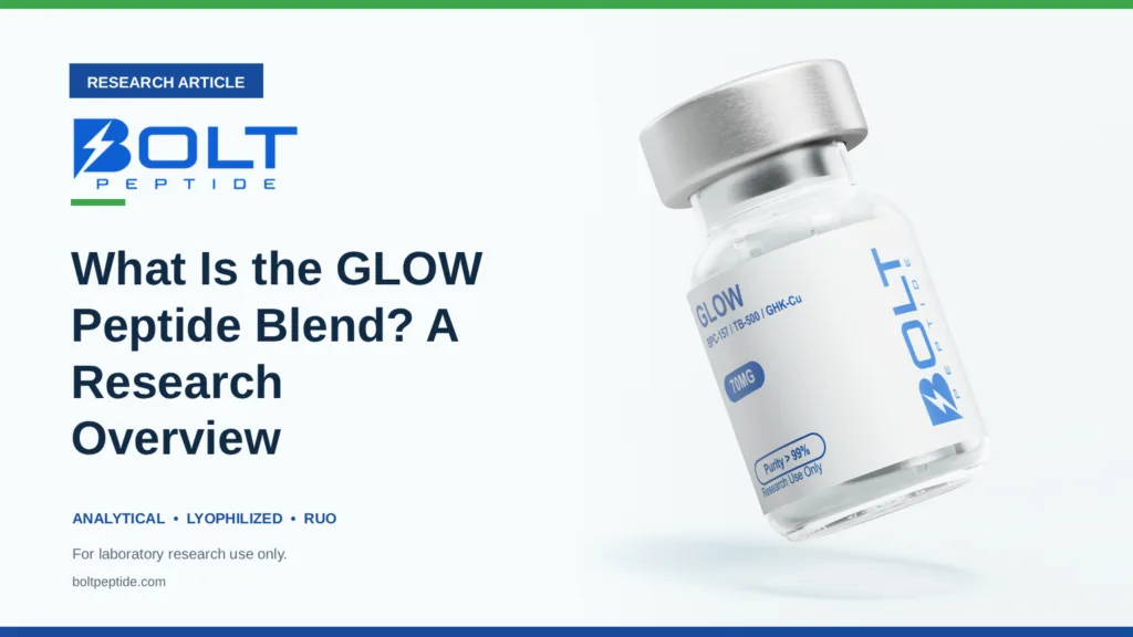 Bolt Peptide What Is the GLOW Peptide Blend? A Research Overview research article banner