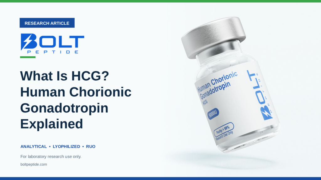 Bolt Peptide What Is HCG? Human Chorionic Gonadotropin Explained research article banner