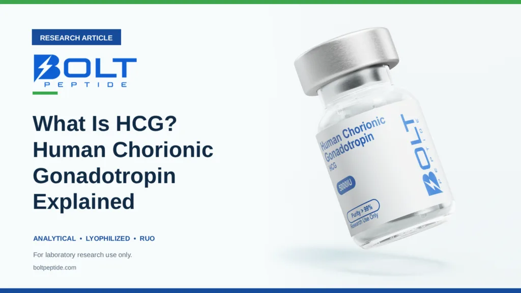 Bolt Peptide What Is HCG? Human Chorionic Gonadotropin Explained research article banner