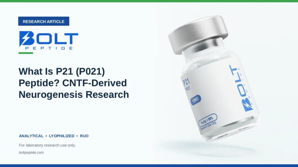 Bolt Peptide What Is P21 (P021) Peptide? CNTF-Derived Neurogenesis Research research article banner