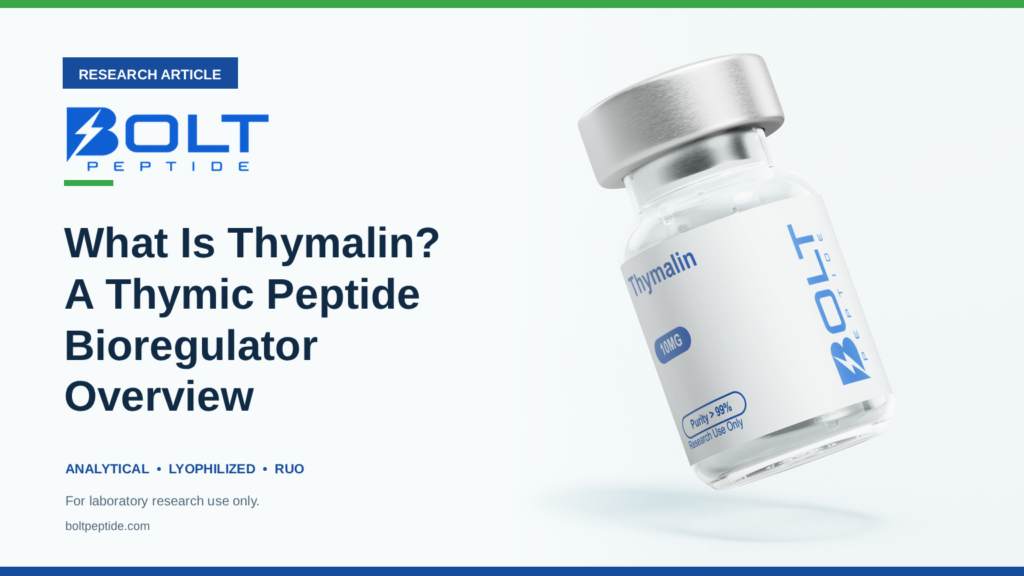 Bolt Peptide What Is Thymalin? A Thymic Peptide Bioregulator Overview research article banner