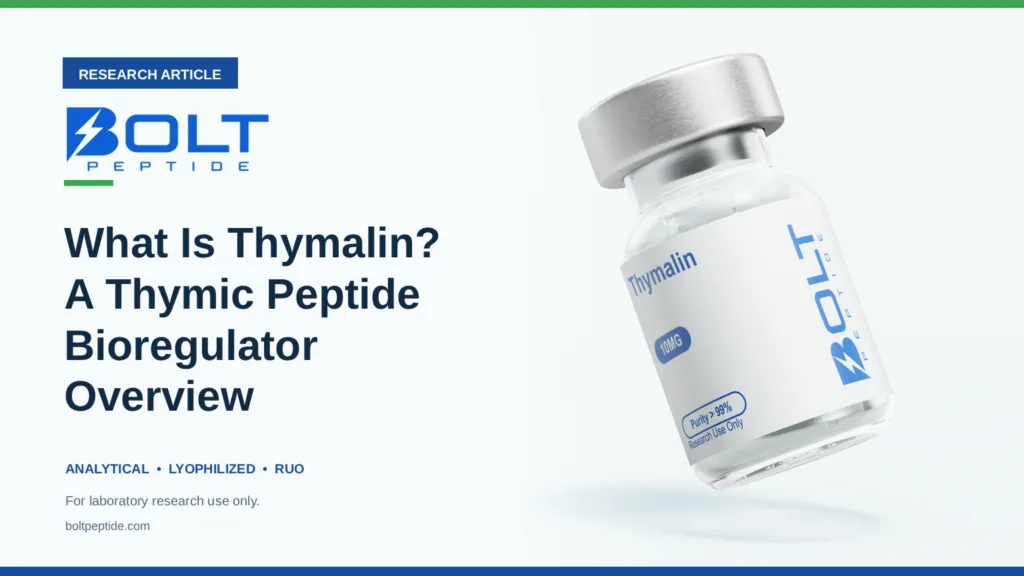 Bolt Peptide What Is Thymalin? A Thymic Peptide Bioregulator Overview research article banner