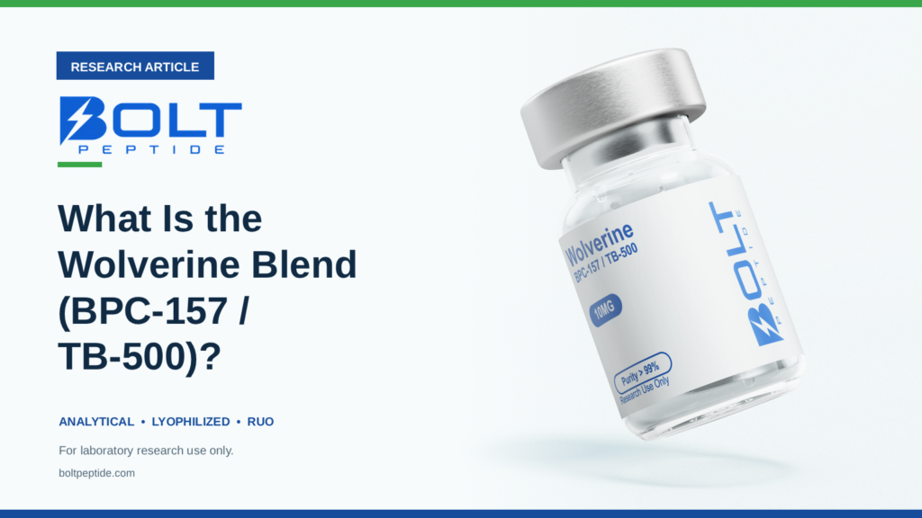 Bolt Peptide What Is the Wolverine Blend (BPC-157 / TB-500)? research article banner