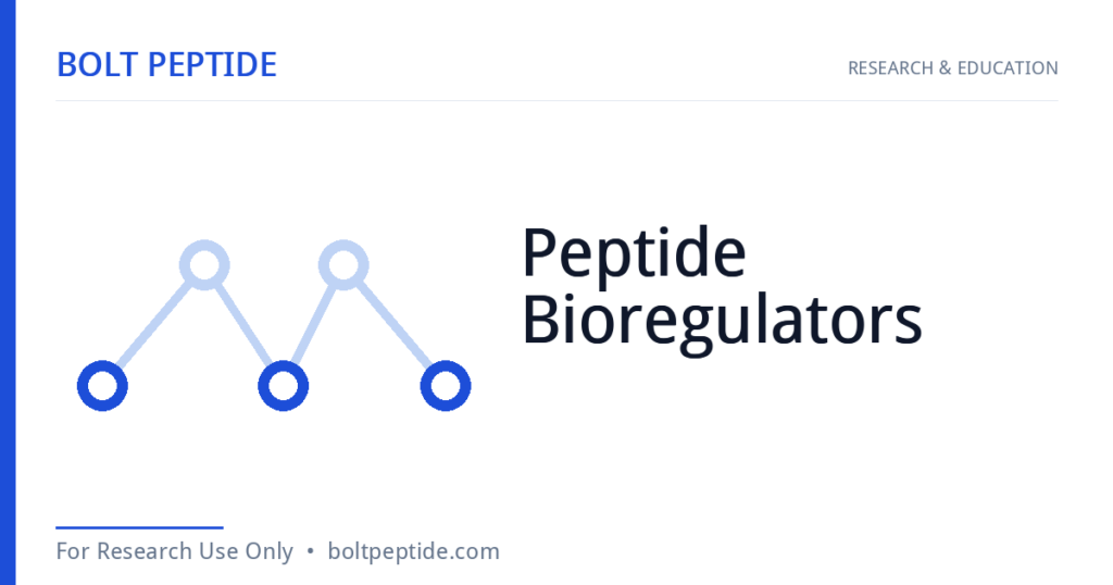 Peptide Bioregulators molecular structure — Bolt Peptide research overview