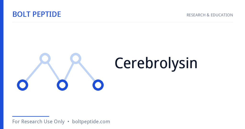 Cerebrolysin molecular structure — Bolt Peptide research overview