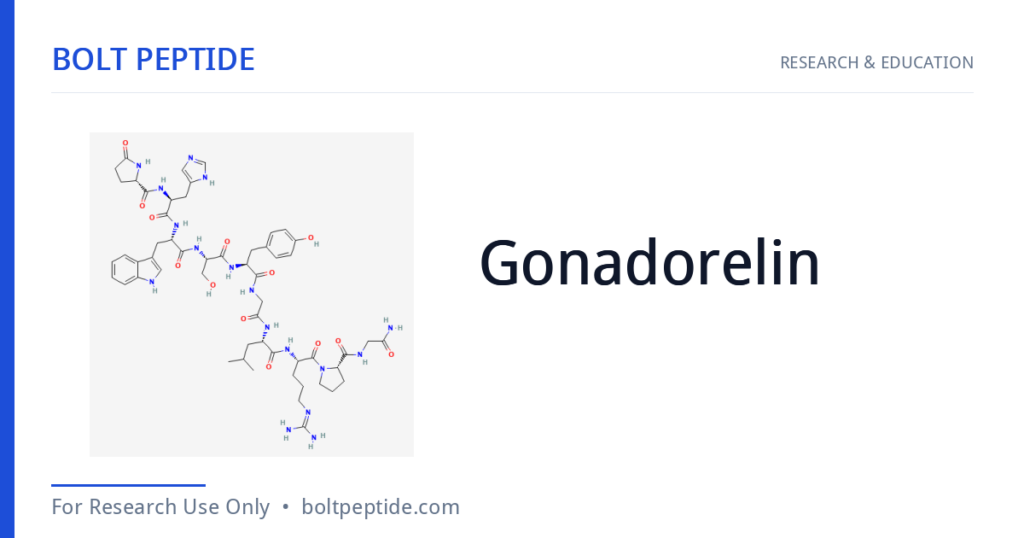 Gonadorelin molecular structure — Bolt Peptide research overview