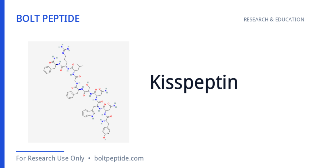 Kisspeptin molecular structure — Bolt Peptide research overview