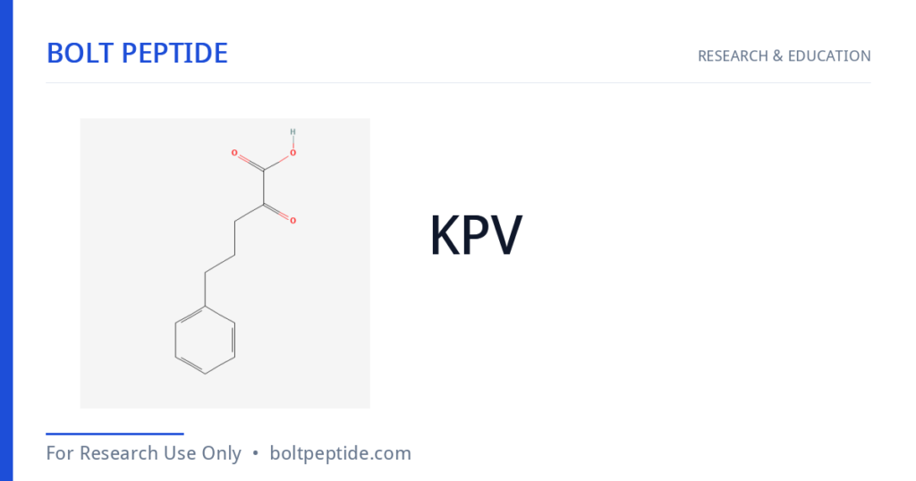 KPV molecular structure — Bolt Peptide research overview