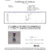 MOTS Certificate of Analysis (COA) — third-party lab verified